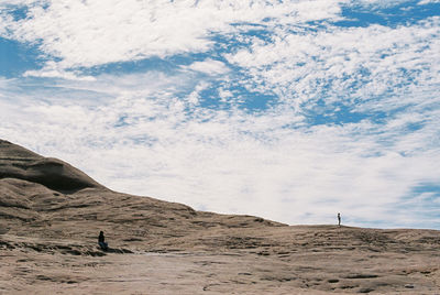 Scenic view of desert against sky