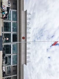 Low angle view of building against sky