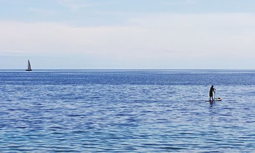 Scenic view of sea against sky