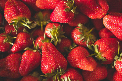 Full frame shot of strawberries