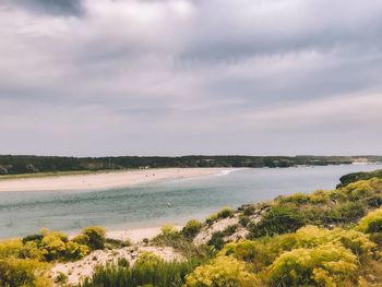 Scenic view of sea against sky