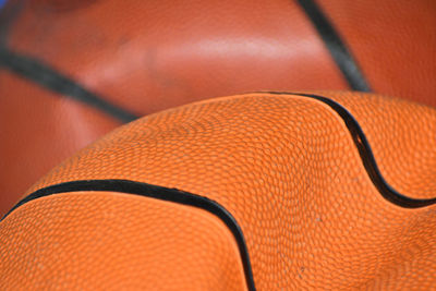 Close-up of a basketball hoop