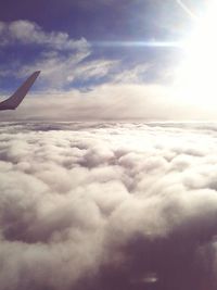 Aerial view of cloudscape