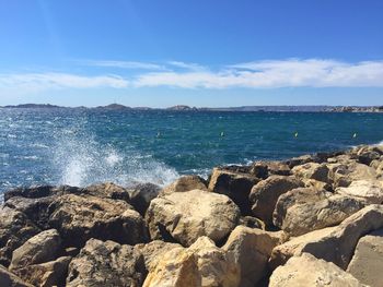 Scenic view of sea against sky