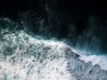 Scenic view of sea waves