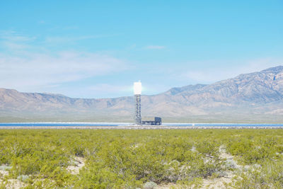 The ivanpah solar electric generating plant out in the mojave desert.