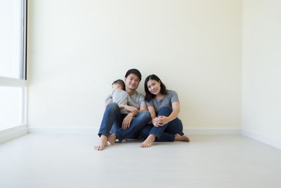 Portrait of a smiling young couple