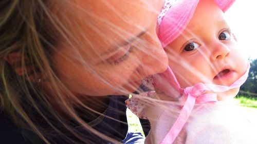 Close-up portrait of girl