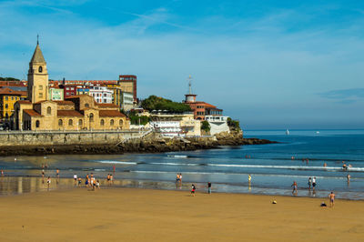 Group of people on beach