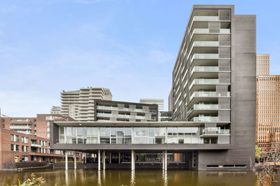 Low angle view of buildings against sky