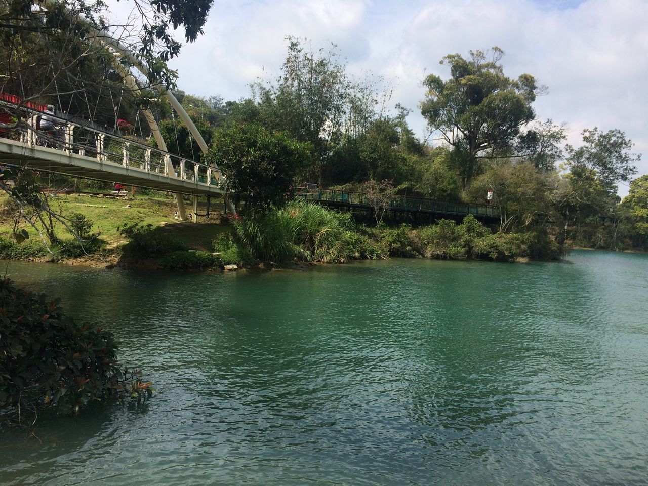 SCENIC VIEW OF RIVER BY TREES AGAINST SKY