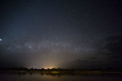 Scenic view of star field at night