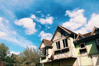 Low angle view of building against sky