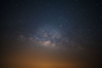 Low angle view of star field at night