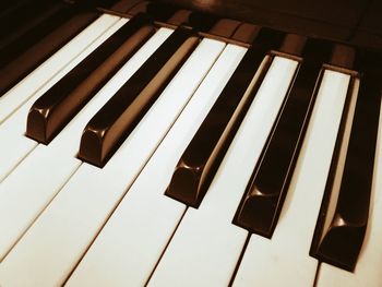 Close-up of piano