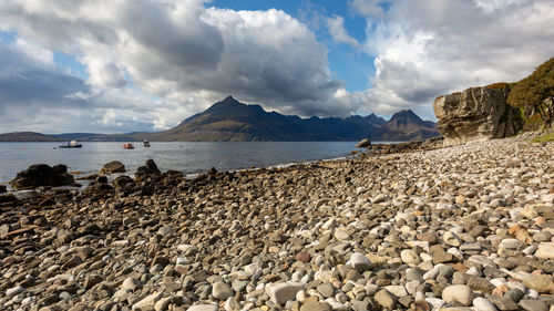 Panoramic view of beach against sky