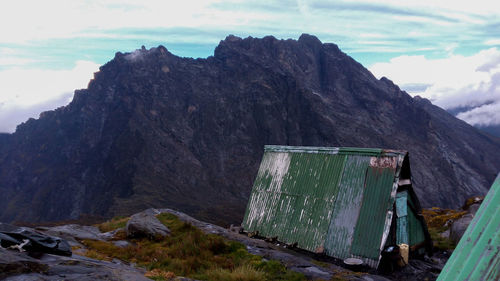 Elena hut at rwenzori mountains national park, kasese district, uganda