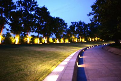 View of park against clear sky