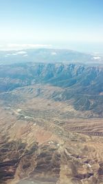 Aerial view of landscape against sky