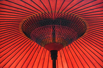 Low angle view of parasol