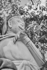 Close-up of angel statue