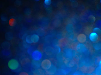 Defocused lights at night