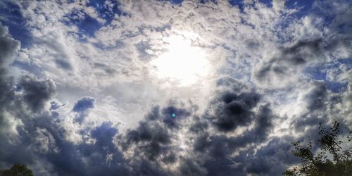 Low angle view of clouds in sky