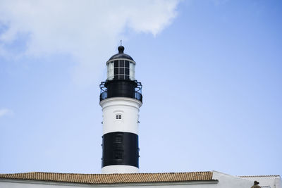 Details of farol da barra in salvador. postcard of the city known around the world.