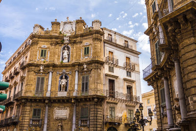 Low angle view of historical building against sky