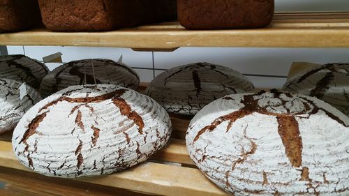 Close-up of bread in store
