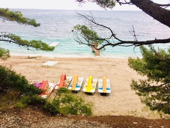 Scenic view of beach