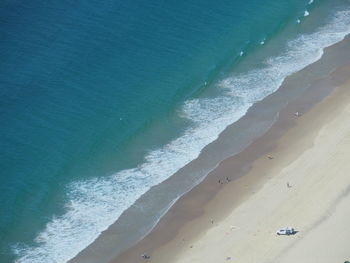 High angle view of beach