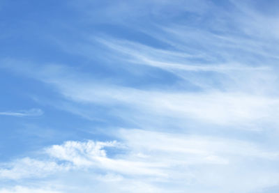 Low angle view of clouds in sky