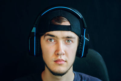 Close-up portrait of young man