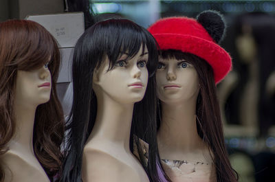 Close-up of female friends