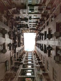 Tilt image of street amidst buildings
