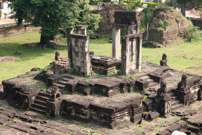 Old ruins in a temple