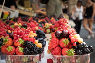 Close-up of fruits for sale at market