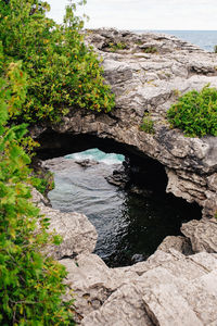 Scenic view of lake