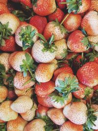 Full frame shot of strawberries