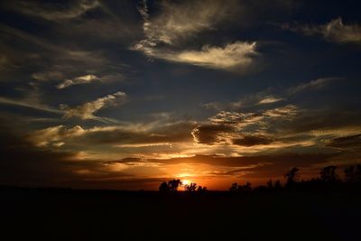 Scenic view of sunset