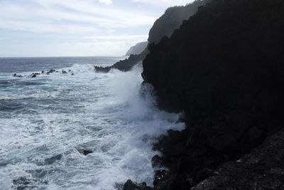 Scenic view of sea against sky