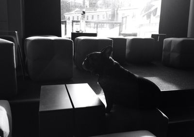 Empty chairs and table