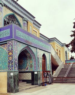 Low angle view of temple against sky