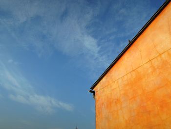 Low angle view of building against sky