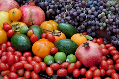 Abundance of autumn fruits