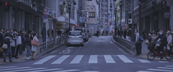 People on city street