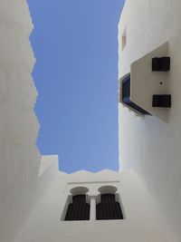 Low angle view of building against clear sky