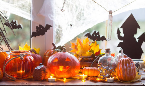 Close-up of christmas decorations