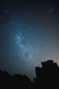 Low angle view of sky at night